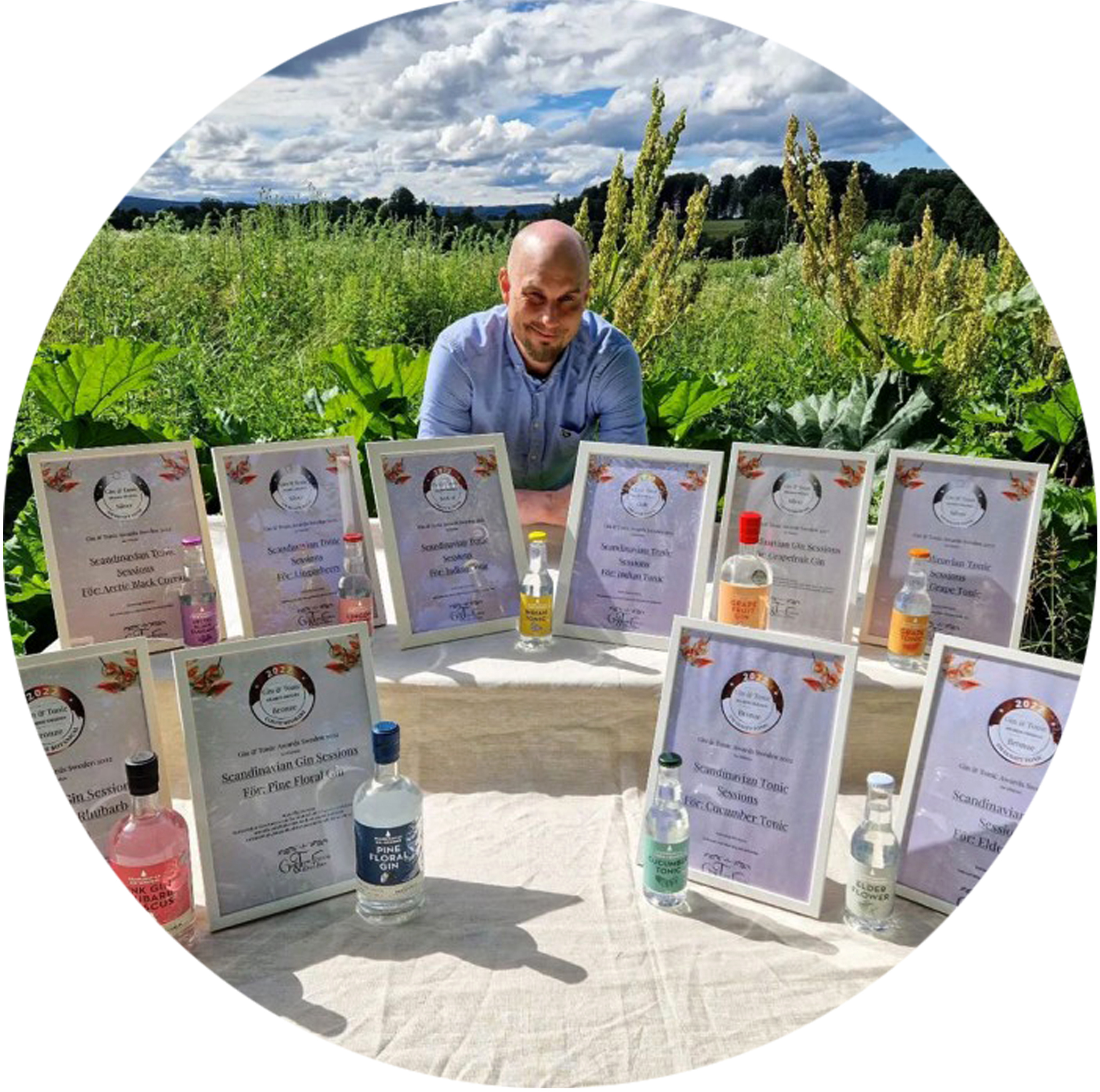 WINNER SILVER AND BRONZE MEDALJS, IN THE GIN & TONIC FESTIVAL SWEDEN 2022. FOR THE BRAND: SCANDINAVIAN GIN SESSION , PINK GIN, PINE FLORAL GIN AND GRAPE FRUIT GIN.